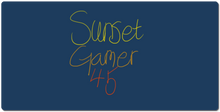 sunsetgamer45 XXL Gaming Mousepad