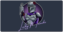 LadyMando (full logo) XXL Gaming Mousepad