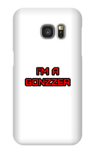 Funda de celular para Samsung con frase roja