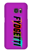 FYDGETTI Black Text Design Samsung Phone Case