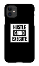 HUSTLE GRIND EXECUTE iPhone Phone Cases