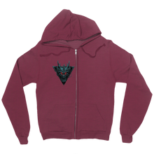 greendragonking oni dragon Zip Up Hoodie