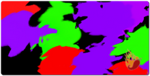 Red, Green, Purple Color Mix XXL Mouse Pad