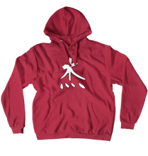 Hero White Kanji Hoodie (No-Zip/Pullover)