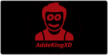 AddeKingXD XXL Gaming Musmatta - Röd Logga