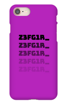 Z3FG1R_ Black Text Iphone Cases
