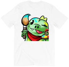 dino painting tshirt-back