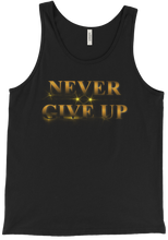 Never Give Up Tank Top (gold)