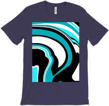 Blue and Black Swirled T-Shirt