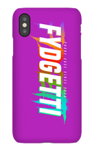 FYDGETTI White Text Design iPhone Case