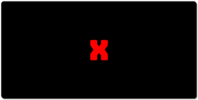 bluex XXL Gaming Mousepad RED X