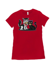 Cat and Dog tshirt-women