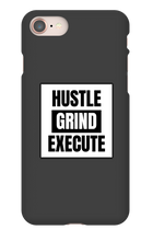 HUSTLE GRIND EXECUTE iPhone Phone Cases