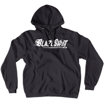 White BlazeShot Logo Hoodies