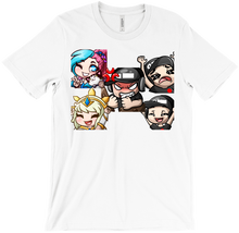 Many Heroez Faces and Champs Shirt