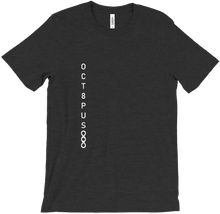 T-shirt white logo+name vertical