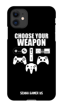 Choose Your Weapon iPhone Cases Black