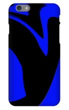 Dark Blue and Black iPhone Case