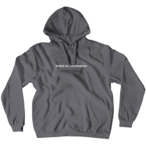 url white text hoodie