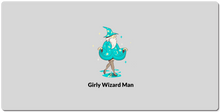 Girly Wizard Man XXL Gaming Mousepad