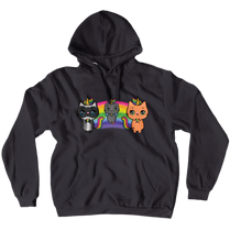 Insomnia Kitties Caticorn Hoodie No-Zip/Pullover)