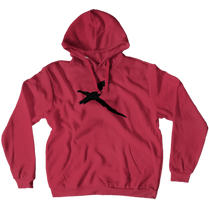 Cat Bird on a Stick Black Logo Hoodie