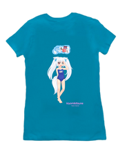 KiyomiKitsune Vtuber tshirt-women-back