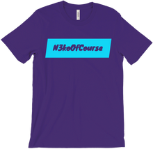 N3koOfCourse Tee (Aqua Text)