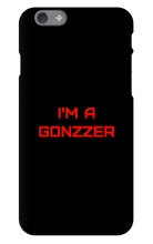 Funda de celular para iPhone con frase roja