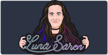 LunaSaren Whitelined Logo XXL Gaming Mousepad