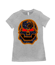 Tshirt Women Orange Skull