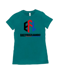 T-Shirt Frau EFL Schwarz/Rot/Blau