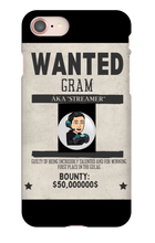 wanted_gram04 iPhone Phone Cases