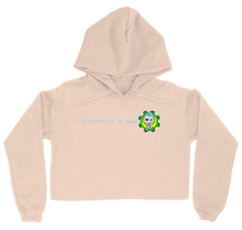 Pretending to be human women's cropped hoodie