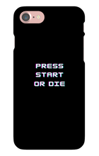 press start or die iphone case