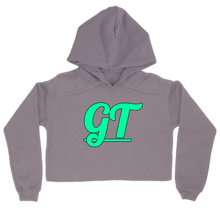 GreenTea Initial Crop Top Hoodie