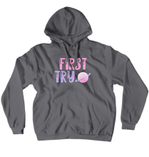 pink first try hoodie