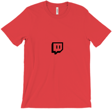 Camiseta con el logo de twitch blanco y negro