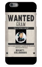 wanted_gram04 iPhone Phone Cases
