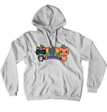 Insomnia Kitties Caticorn Hoodie No-Zip/Pullover)