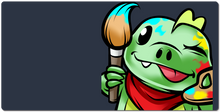 Dino Painter XXL Gaming Mousepad