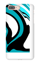Black and Blue Swirl iPhone Case
