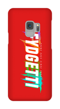 FYDGETTI White Text Design Samsung Phone Case