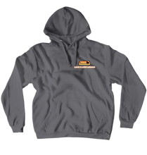 Luv U Less lounge Hoodie (Orange Logo)