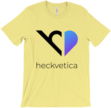 Heckvetica Black and Blue Heart Logo