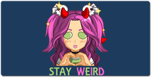 Satanic Khaos Stay Weird XXL Gaming Mousepad