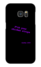 Chickenstrips purple text Samsung Phone Cases