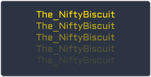 The_NiftyBiscuit Falling Text XXL Gaming Mousepad