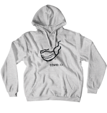 Covid 19 Med Mask Pullover Hoodie by J_fsp