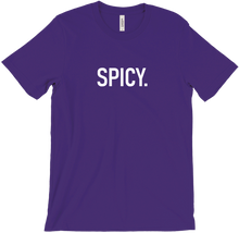 SPICY. Tees (White on Black)